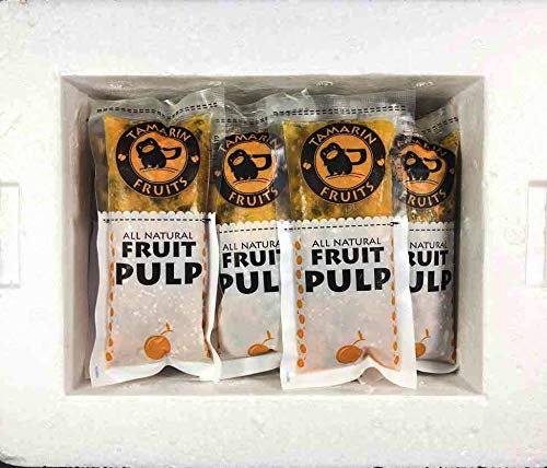 Tamarin Fruits All Natural Frozen Fruit Pulp perfect for Juicing, Cocktails, Smoothies, Desserts, and Baking, No Sugar Added, Gluten Free with No Preservatives, (Yellow Dragon fruit, 4lbs)