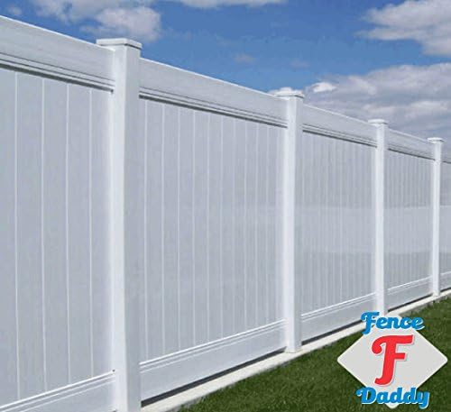 Vinyl Fence Post Repair Kit (Alternative to Replacement Vinyl Fence Panels, Posts, Pickets, Sections, Rails and Parts) White Fence Daddy Kit