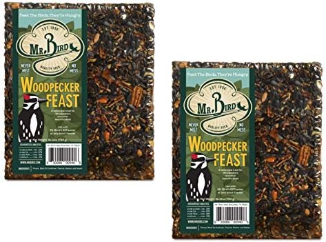 12-Pack of Mr. Bird Woodpecker Feast Large Wild Bird Seed Block 1 lb. 12 oz.