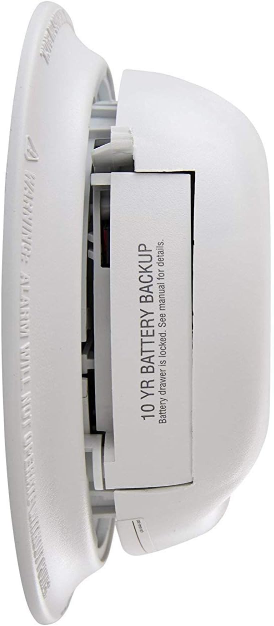 9120LBLA Hardwired Ionization Smoke Alarm with 10 YR Battery Backup