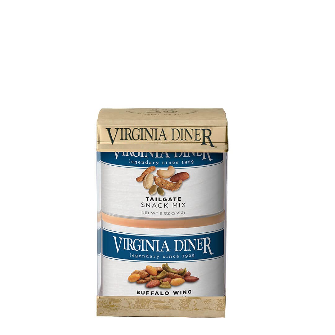 Virginia Diner Virginia Seasoned Triplet Gift Set & Peanut Sampler: Salted, Old Bay, Zatarain's Cajun Peanuts 10 Ounce (Pack of 3)