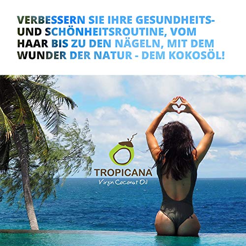 Tropicana Virgin Coconut Oil 100% Organic Cold-Pressed Virgin Coconut Oil 100 ml 3.38 fl. oz.
