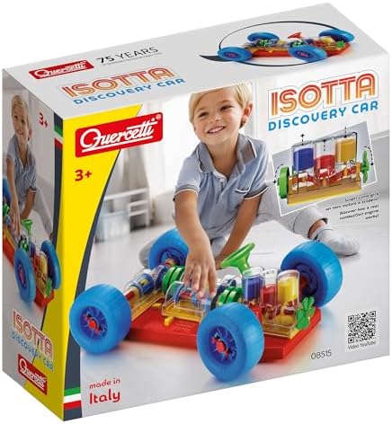 Quercetti Isotta Discovery Car - Simple Introduction to The Inner Workings of a Car (Made in Italy)