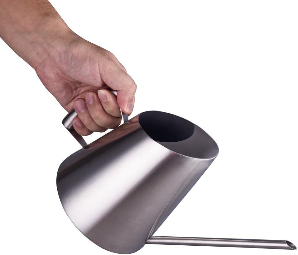 IMEEA Stainless Steel Indoor Watering Can with Long Spout Modern Watering Can for Small Indoor Plants, 50oz / 1.5L Maximum Capacity