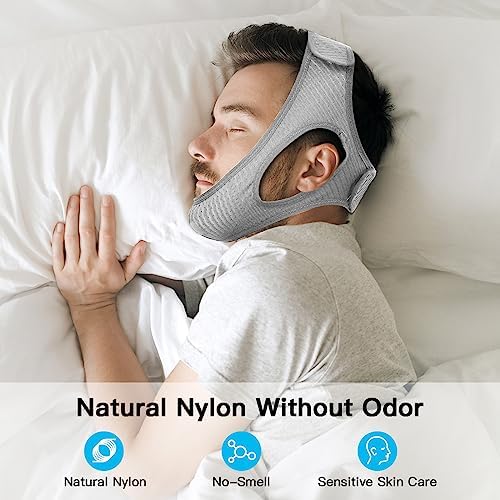 Vosaro Anti Snoring Chin Strap for Men & Women, Black