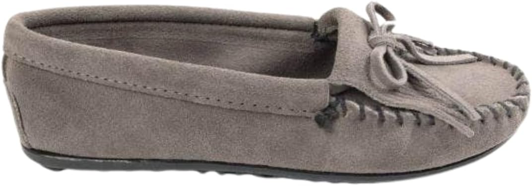 Minnetonka Women's Kilty Suede Hardsole Moccasin