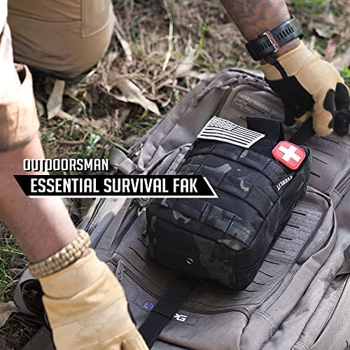 EVERLIT 250 Pcs Survival First Aid Kit | IFAK Outdoor Survival Kit Emergency Kit For Camping Hiking Hunting Earthquake Emergency Preparedness