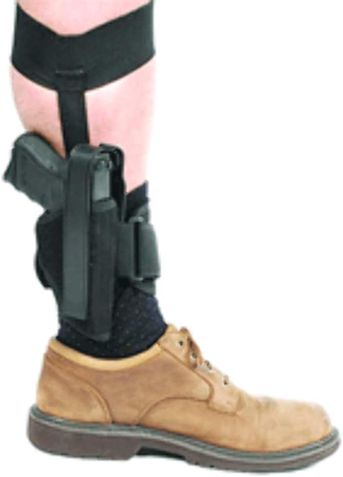 Blackhawk Nylon Ankle Holster Size10, Right Hand, Black