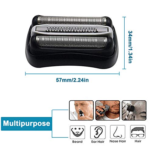 32B Series 3 Shaver Foil & Cutter Head Replacement Compatible with Braun