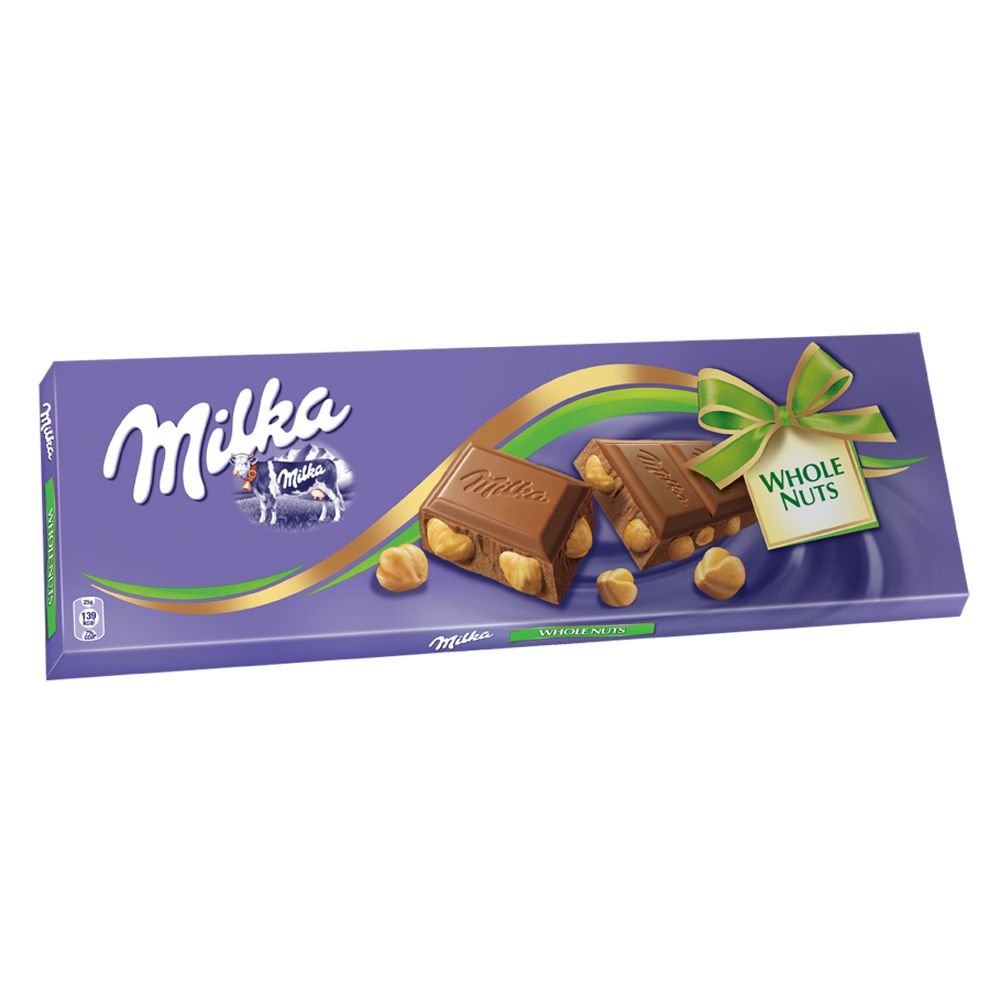 Milka Alpine Whole Nuts Chocolate Bar 270g (Pack of 1)