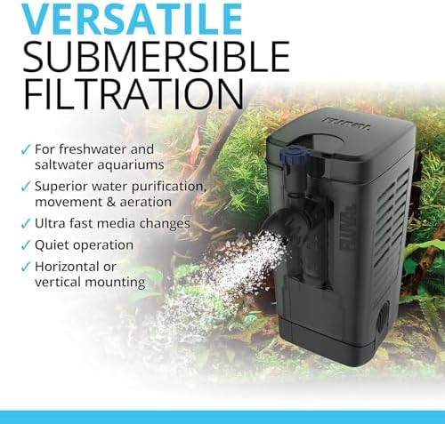 Fluval U4 Underwater Filter, Freshwater and Saltwater Aquarium Filter, A480,Black
