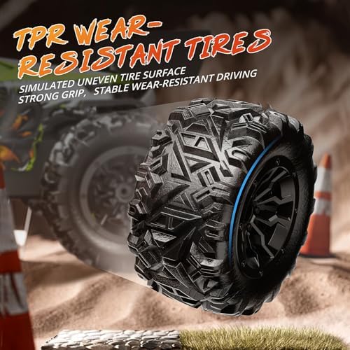 1/18 Scale High Speed RC Cars, 30KM/H 4WD Off-Road Remote Control Trucks for Adults and Kids Boys, All Terrain Truck Toys Gifts