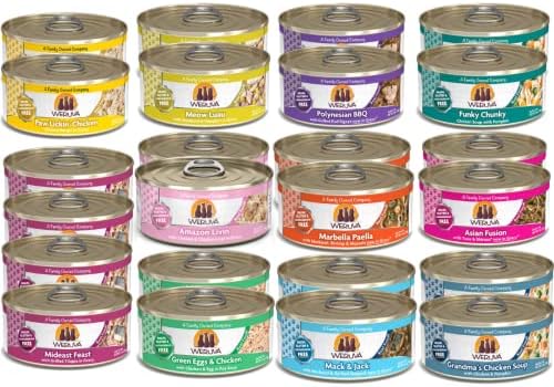 Weruva Classic Cat 11 Flavors Variety Pack 5.5 oz Cans (Pack of 24)