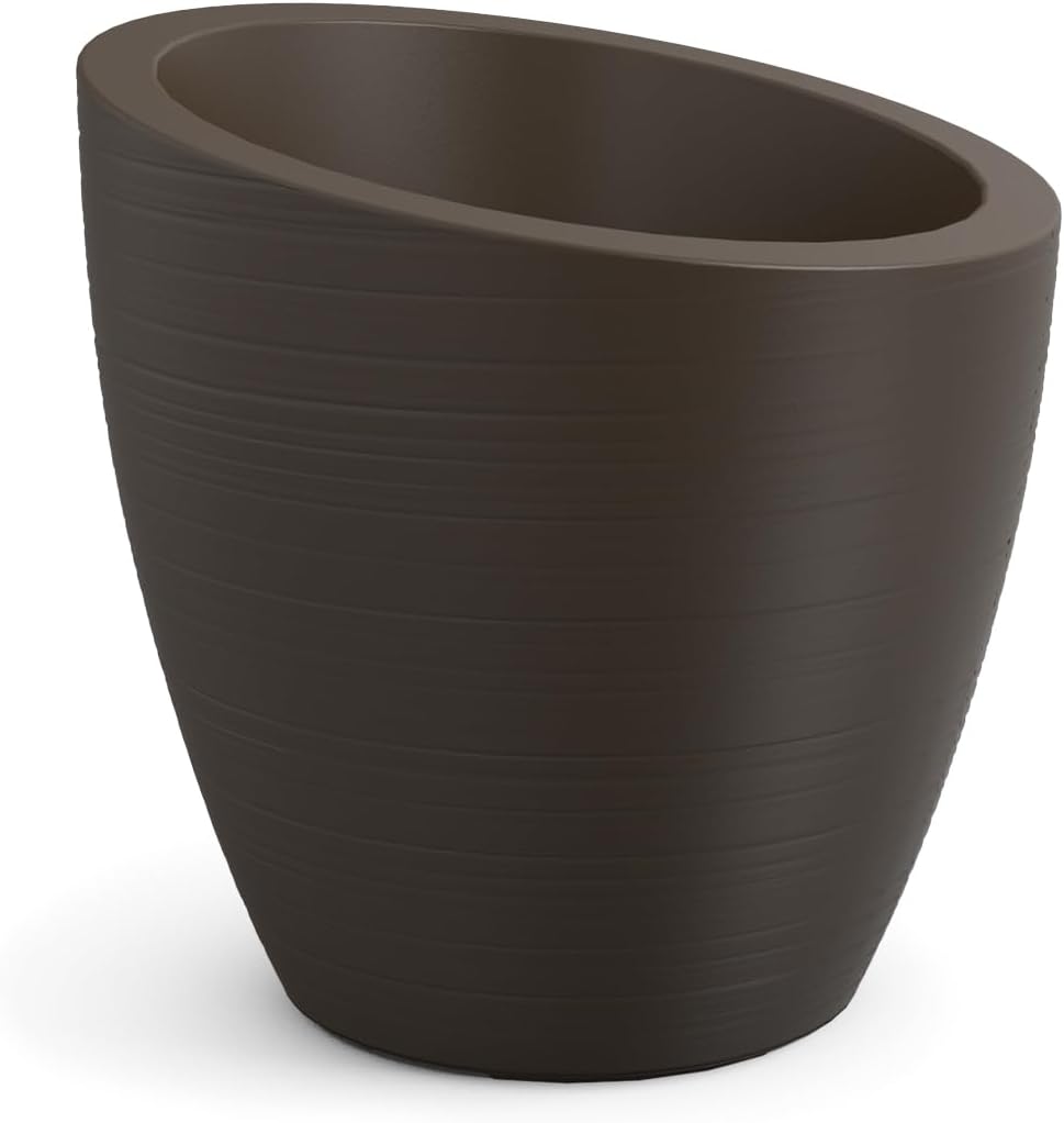 Mayne Modesto 20in Round Modern Planter, Neptune Blue | All season, Indoor/Outdoor, Double-wall design, Fade resistant, 15-year warranty