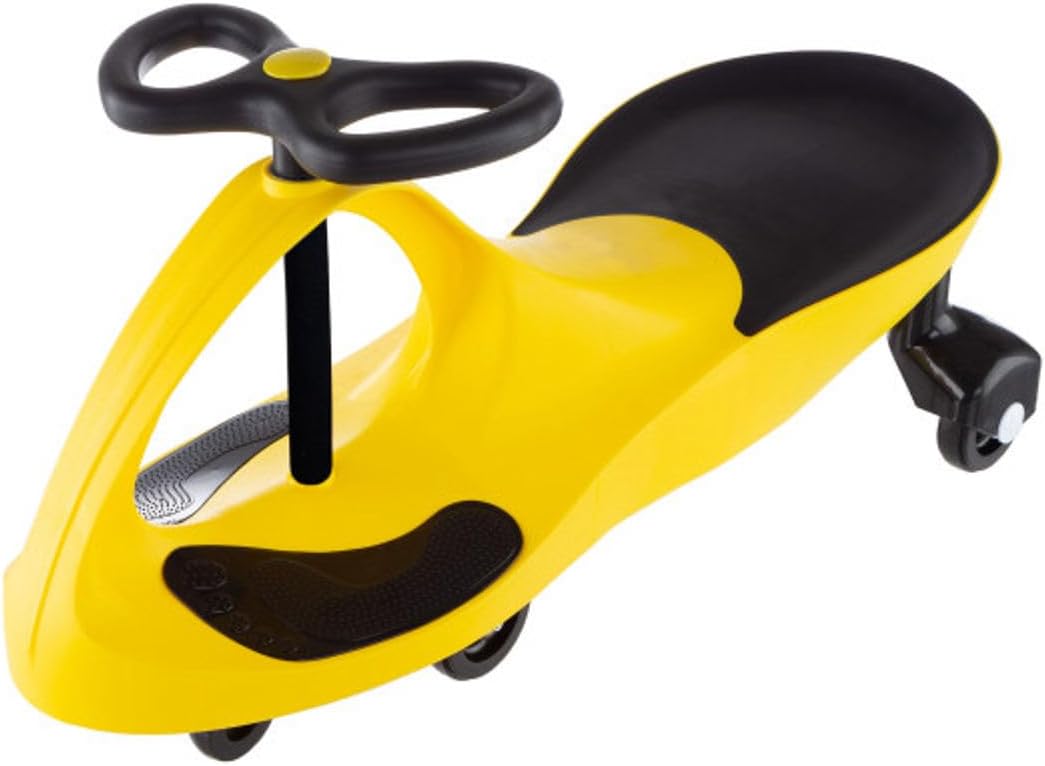 Wiggle Car Ride On Toy - No Batteries, Gears or Pedals - Twist, Swivel, Go - Outdoor Ride Ons for Kids 3 Years and Up by Lil' Rider (Hot Pink)