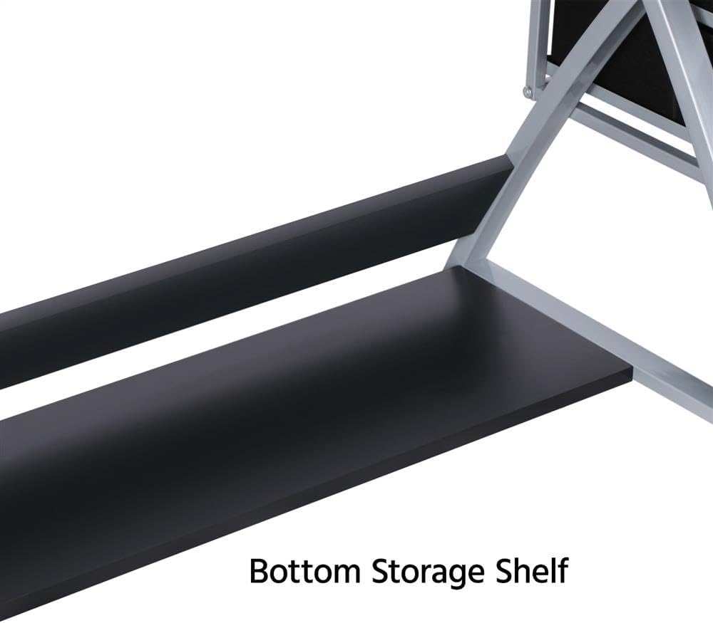 Yaheetech Drafting Table with Storage & Stool