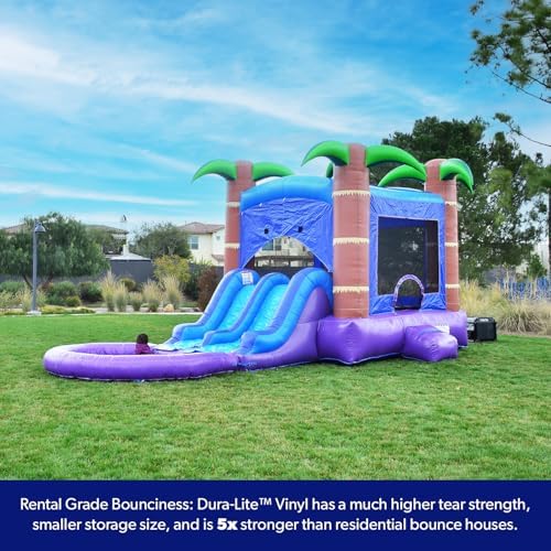 14x18 Enchanted Forest Inflatable Bounce House Dual Slide Pool