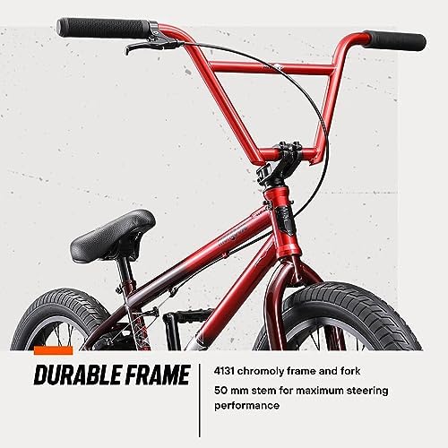 Mongoose Legion Freestyle BMX Bike for Advanced-Level or Professional Riders, Adult Men Women, 4130 Chromoly Frame
