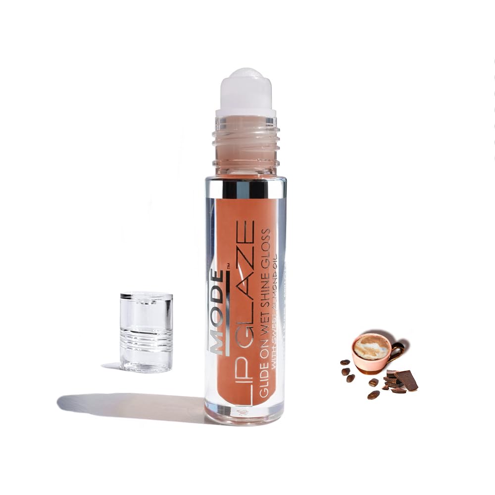 MODE Lip Glaze Cotton Candy Flavored Lip Gloss, Hydrating Sheer Wet Shine, Skincare Fruit Oils
