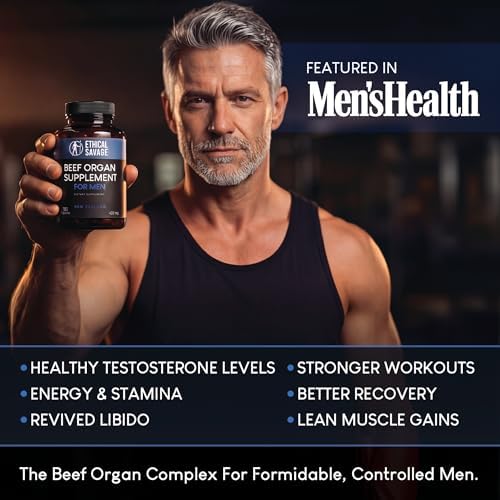 Grass Fed Beef Liver Capsules, Freeze Dried in Convenient Pills, 180 Capsules, Desiccated Supplement