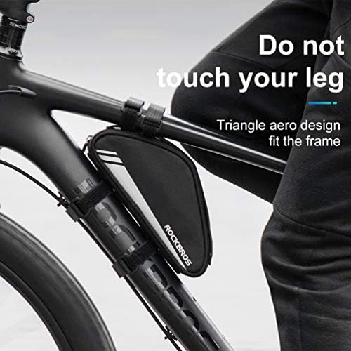 ROCKBROS Bike Frame Bag 0.7L Triangle Bike Pouch Bag Aerodynamic Anti-Rub