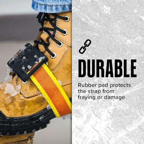 K1 Mid-Sole Ice Cleats for Men & Women - Rotatable Traction Aids For Winter Snow - Hi Vis - Low Profile