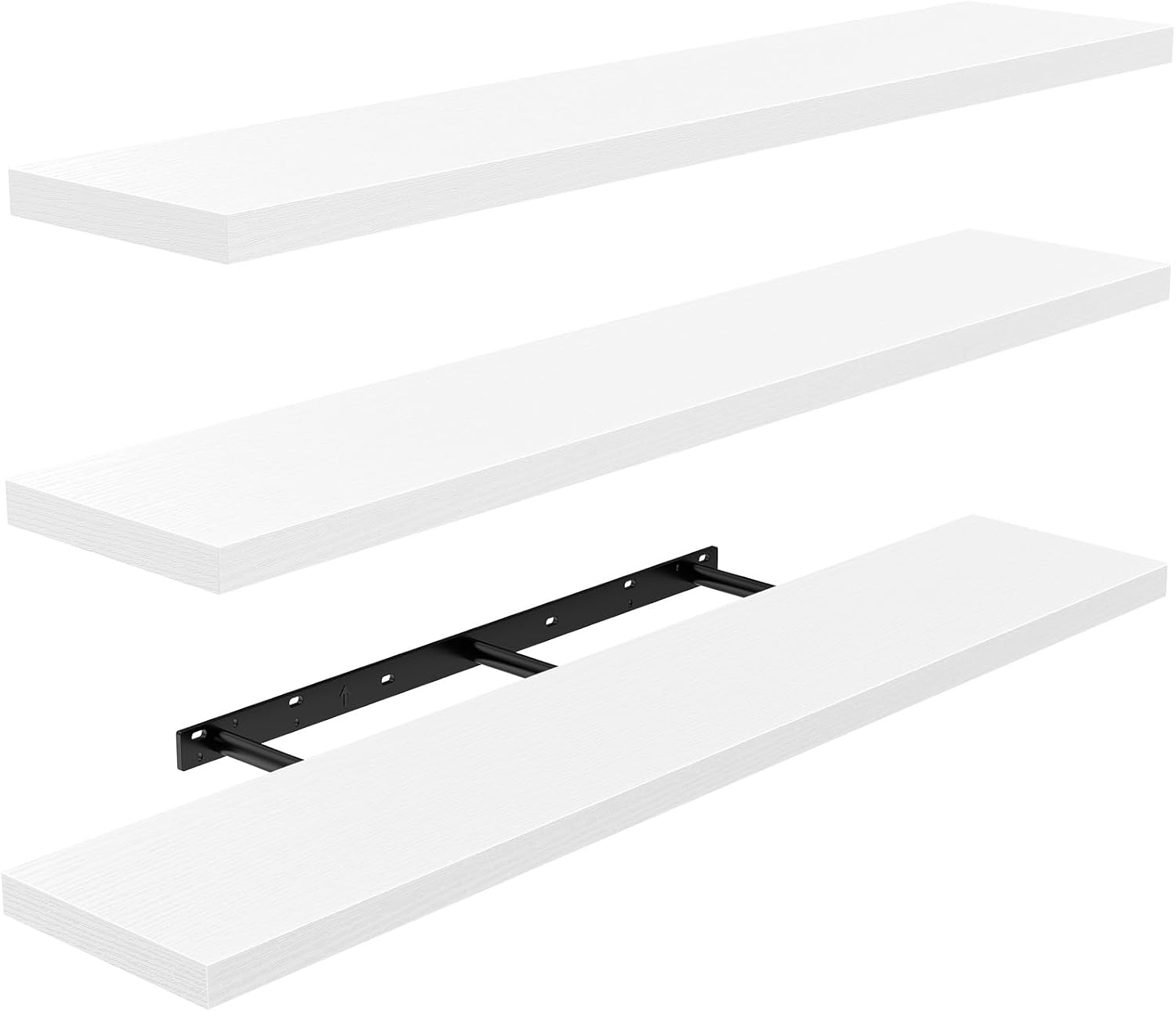 AMADA HOMEFURNISHING Floating Shelves, Wall Shelves for Bathroom/Living Room/Bedroom/Kitchen Decor