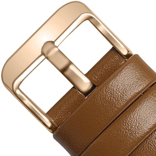 Fullmosa 22mm Quick Release Leather Watch Band for Garmin Samsung Galaxy | Strap for Garmin Vivoactive 4 45mm,Garmin Venu 4(45mm)/Venu 3/Venu 2,Samsung Galaxy Women Men, Red&Silver Buckle