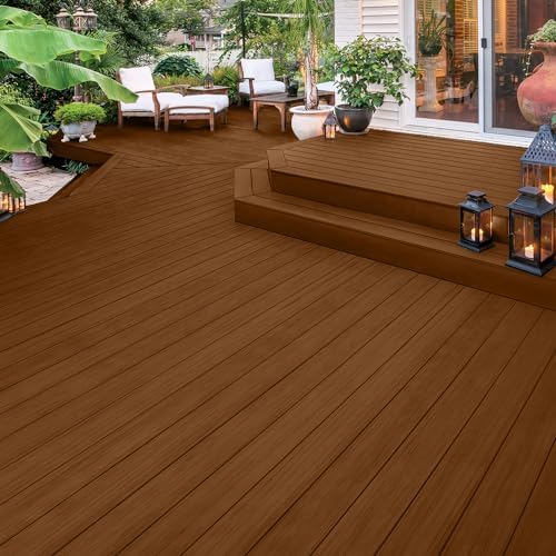 Flood CWF-UV 5 gal Honey Gold Transparent Exterior Wood Stain & Sealer | Oil-Based Penetrating Deck, Fence & Siding Stain, Water Repellent UV