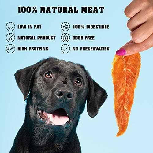 Beloved Pets Dog Treats Chicken Jerky 1.5 lb – Dog Food & High Protein Chews for Large