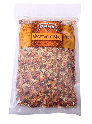 Vegetable Soup Mix by Its Delish, 10 lbs Bag (160 oz) Bulk | Dehydrated Mixed Vegetables, Dry Veggie Flakes Mix for Soups, Ramen Noodles, Rice