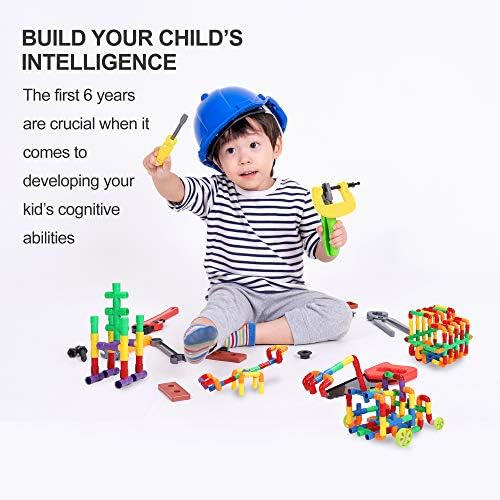 STEM Building Blocks Toy for Kids, Educational Toddlers Preschool Brain Toy Kit