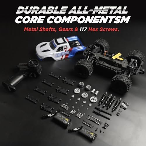 UDIRC Fast RC Cars for Adults, Upgradable 56 MPH, Heavy Duty RC Truck, 4X4 Off Road All Terrain 2.4Ghz RTR 1:16 Remote Control Car