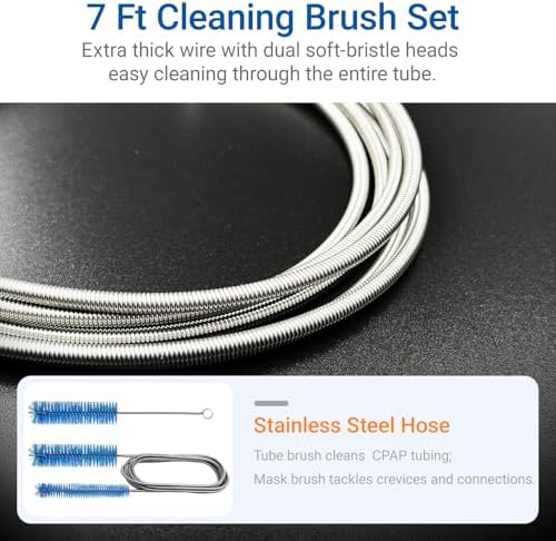 9 Pack CPAP Cleaning Kit, Collapsible Wash Basin, CPAP Hose Holder | CPAP Tube Clips, CPAP Tubing Holder