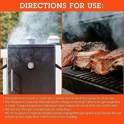 Camerons 100% All Natural Barbecue Smoking Wood Pellets, 8 Pack Pints | Apple, Cherry, Competition Blend, Hickory, Mesquite, Pecan Kiln Dried BBQ Wood