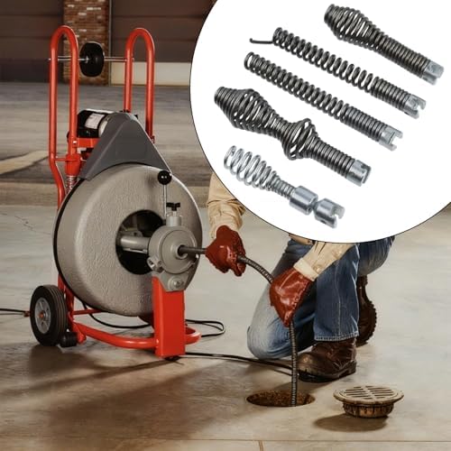 Drain Snake Drill Attachment, 10Pcs | Auger Cutter Cleaner Tips, Compatible With K-400 C-4 C-6 C-7 C-8 C-9, For 5/8 Inch Cables