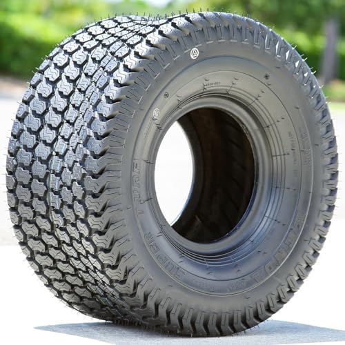 Kenda K500 Super Turf R/S 4 Ply 16-7.50-8 Lawn & Garden/Turf Tire | Lawn Mower & Garden Tractor All Season Traction 64A3 Rated 4 Ply Bias Construction Black Sidewall Tire
