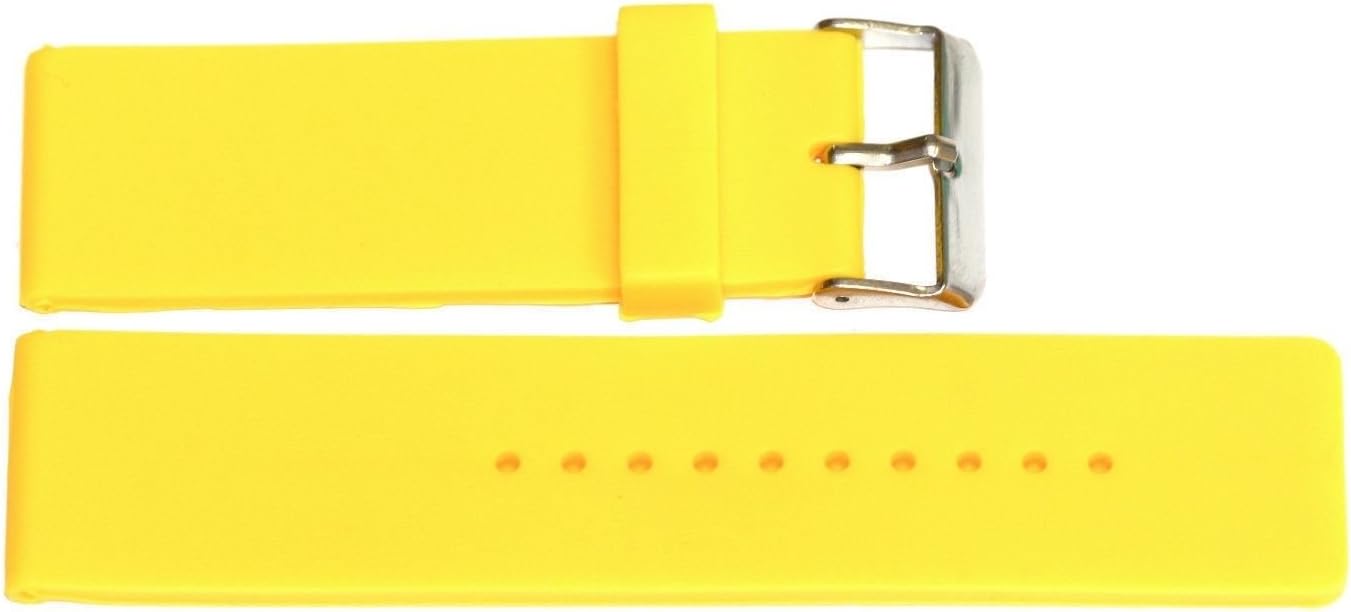 16MM Yellow Rubber Waterproof Sport Diver Watch Band Strap FITS Invicta
