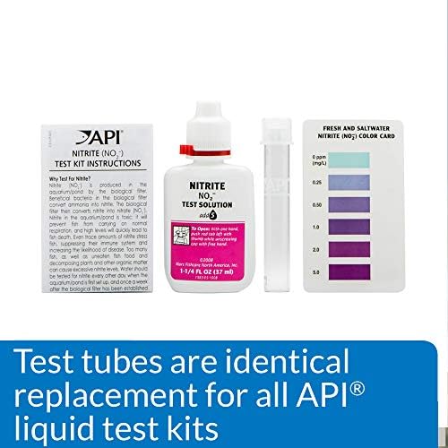 API REPLACEMENT PLASTIC TEST TUBES WITH CAPS For Any Aquarium Test Kit Including API Freshwater Master Test Kit 24-Count Box
