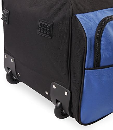 Pacific Coast Unisex 30" Large Rolling Duffel Bag, Red, One Size
