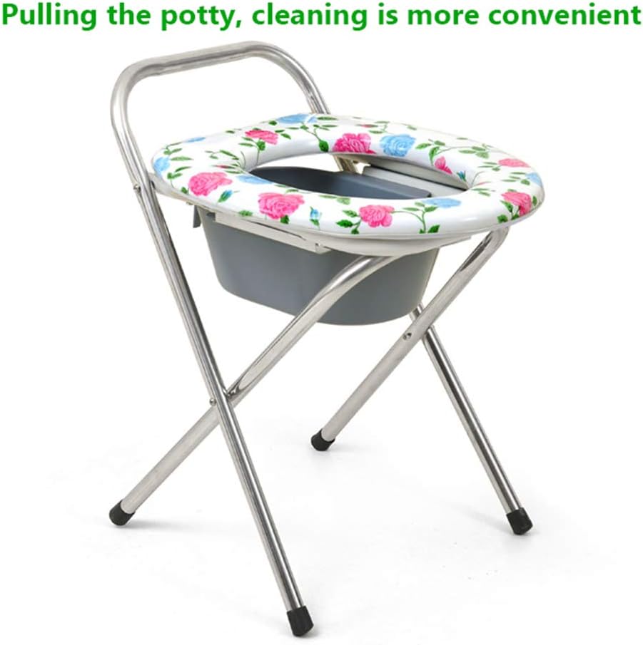 Folding Commode Chair Over Toilet,Bathroom Shower Chair,Can be Used as Raised Toilet Seat Riser