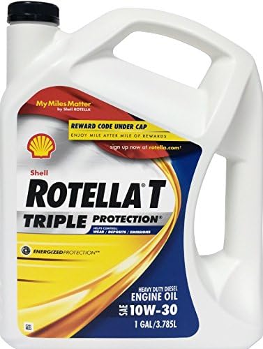 Shell Rotella T4 Triple Protection 10W-30 Diesel Engine Oil, 1 Gallon