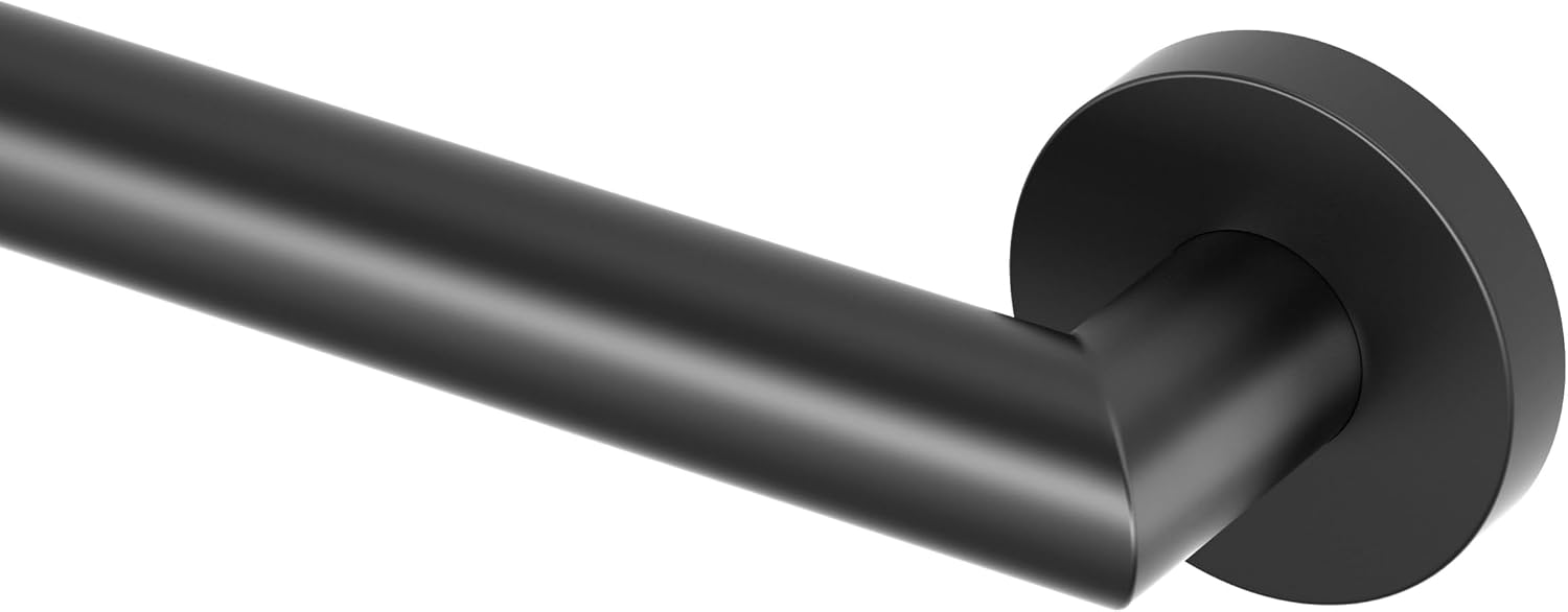 Gatco 970 Glam Shower Grab Bar, 12 Inch, ADA Compliant Stainless Steel, Satin Nickel, Wall Mounted Bathroom Handrail