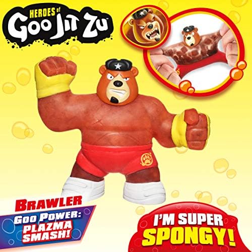 Heroes of Goo Jit Zu - Single Spongy Bear Action Figure, Brawler, Multicolor (41031)