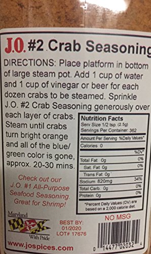 J.O. Crab Seasoning #2 32 Ounce
