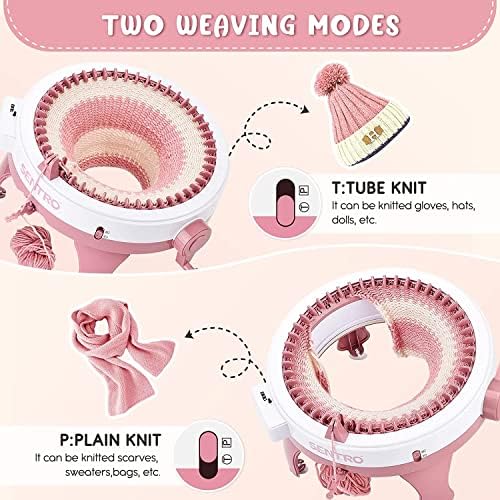 SENTRO 40 Needles Knitting Machine, All-in-One Knitting Loom Machine
