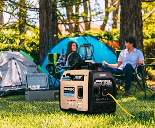 Pulsar PGD40ISCO Ultra Light Quiet 4000W Portable Gas Inverter Generator, white