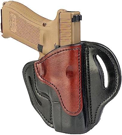 1791 Gunleather OWB Holster, Fits Glock 19, 26, 27, Shield Plus, VP40, XDS | Right-handed leather gun holster also fits Glock 17, 23, 19X, Sig P365 XMacro, Taurus G3C, Ruger Max 9, S&W Equalizer
