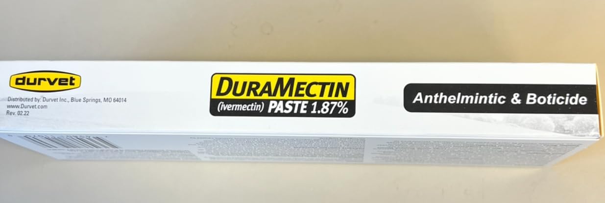Duramectin Ivermectin Paste 1.87% for Horses, 0.21 oz