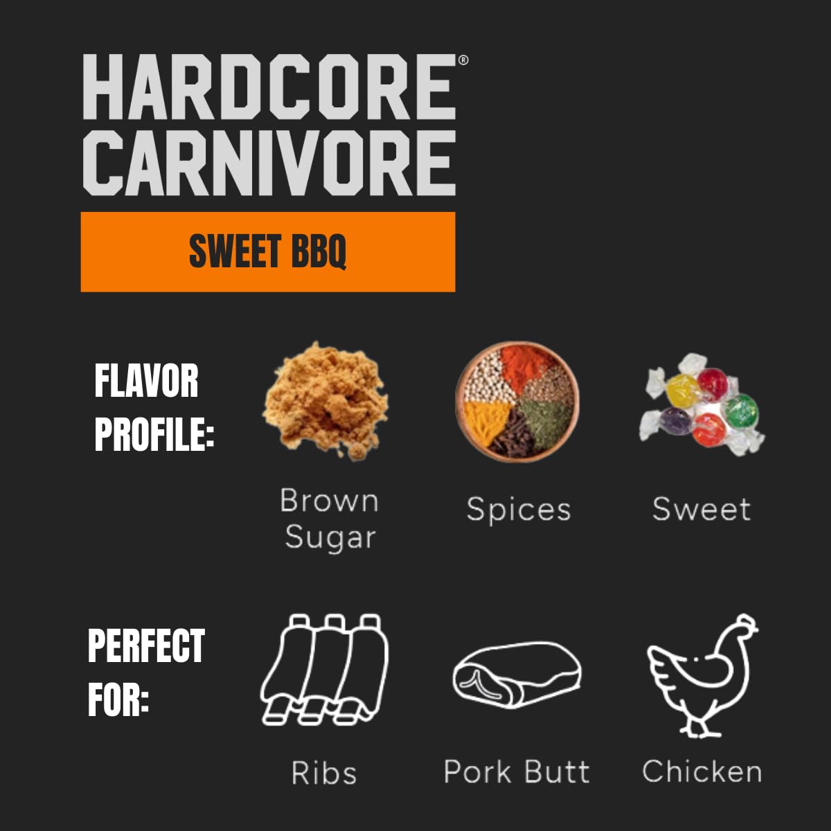 Hardcore Carnivore Black | All-Purpose Beef Seasoning Rub, 13oz Shaker